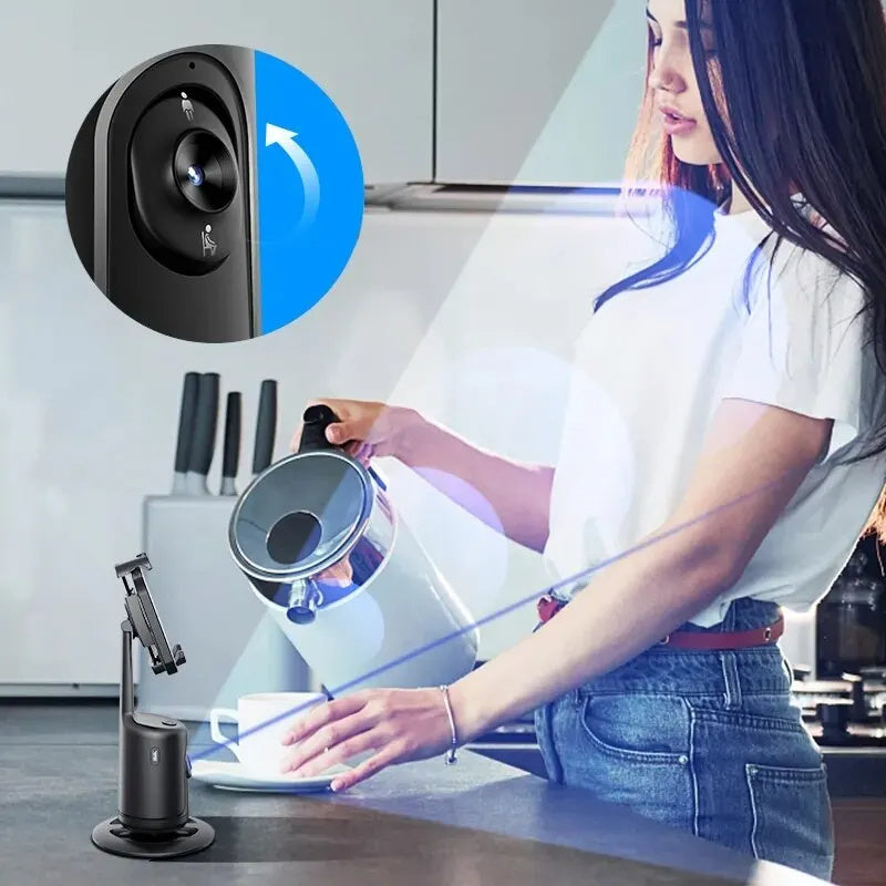 AI 360° Face Tracking Gimbal for Smartphones