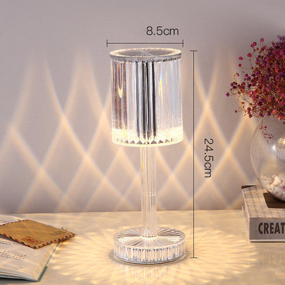 Modern Led Diamond Crystal Table Touch Lamp for Home décor Bedroom Bedside Decorating Night Lamp