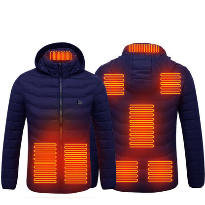 New Heated Jacket Coat USB Electric Jacket Cotton Coat Heater Thermal Clothing Heating