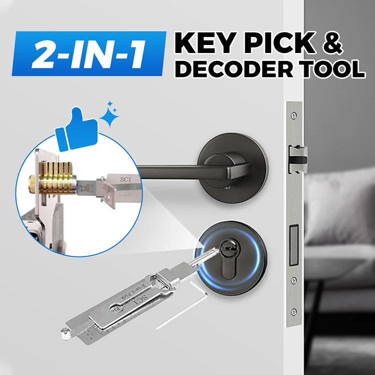 🔓️2-in-1 Key Pick & Decoder Tool