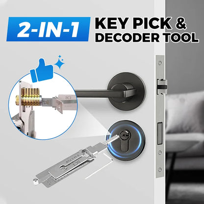 🔓️2-in-1 Key Pick & Decoder Tool