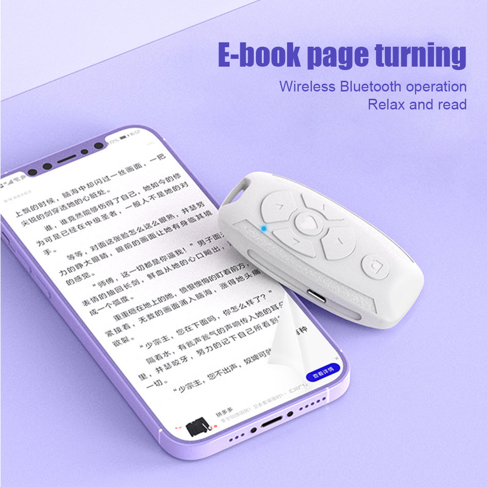 Mobile Phone Bluetooth Remote Control Wireless Rechargeable  Page Turning Controller