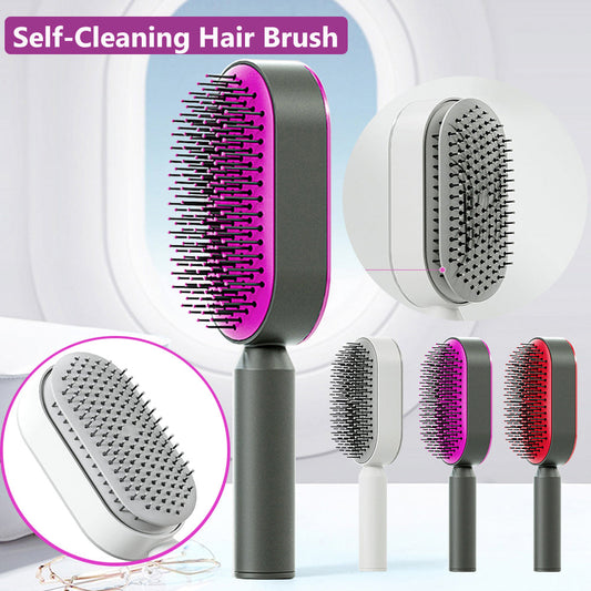 Anti-static Self-Cleaning Hairbrush