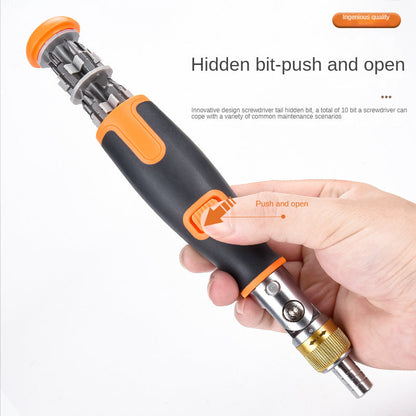 10 in 1 Multi-Angle Ratchet Screwdrivers