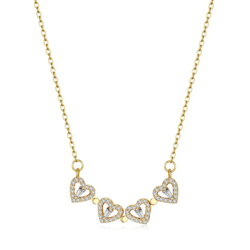 Collar de corazones de trébol - OFERTA de Black Friday