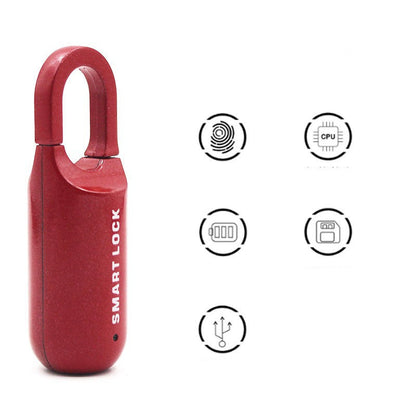 Smart Fingerprint Padlock: Mini Lock for Bags & Cabinets