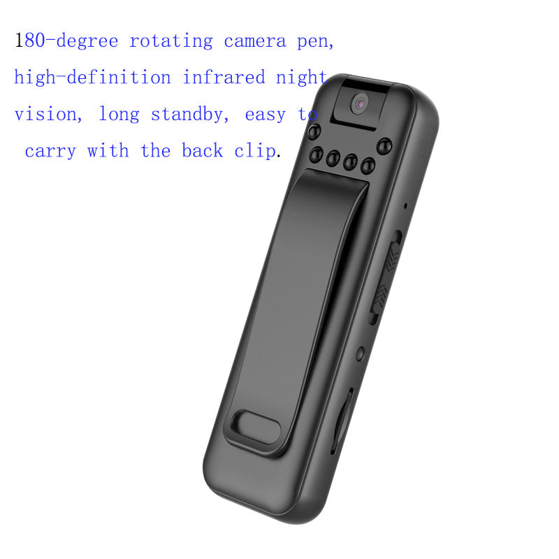 High Definition Portable Recording Sports Camera180 Degree Rotating Recorder Back Clip