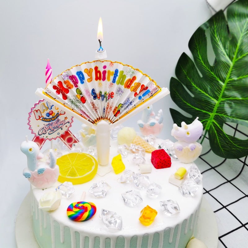 🎂🎂 Reusable Novelty Fan Birthday Candle