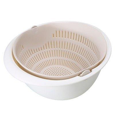 Double Drain Basket Bowl