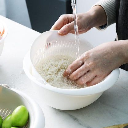 Double Drain Basket Bowl