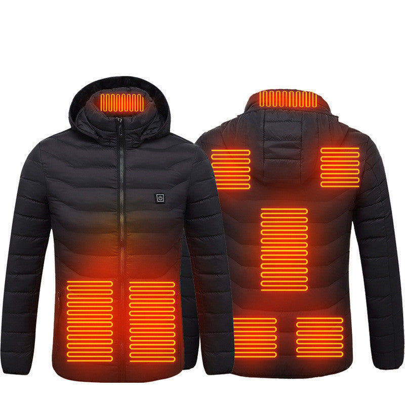 New Heated Jacket Coat USB Electric Jacket Cotton Coat Heater Thermal Clothing Heating