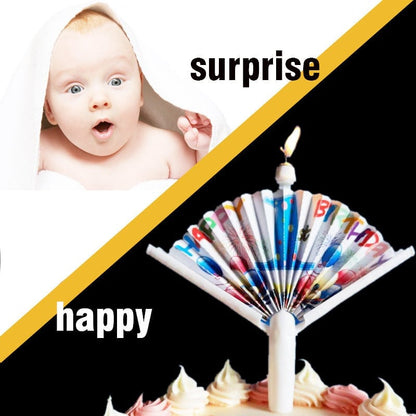 🎂🎂 Reusable Novelty Fan Birthday Candle