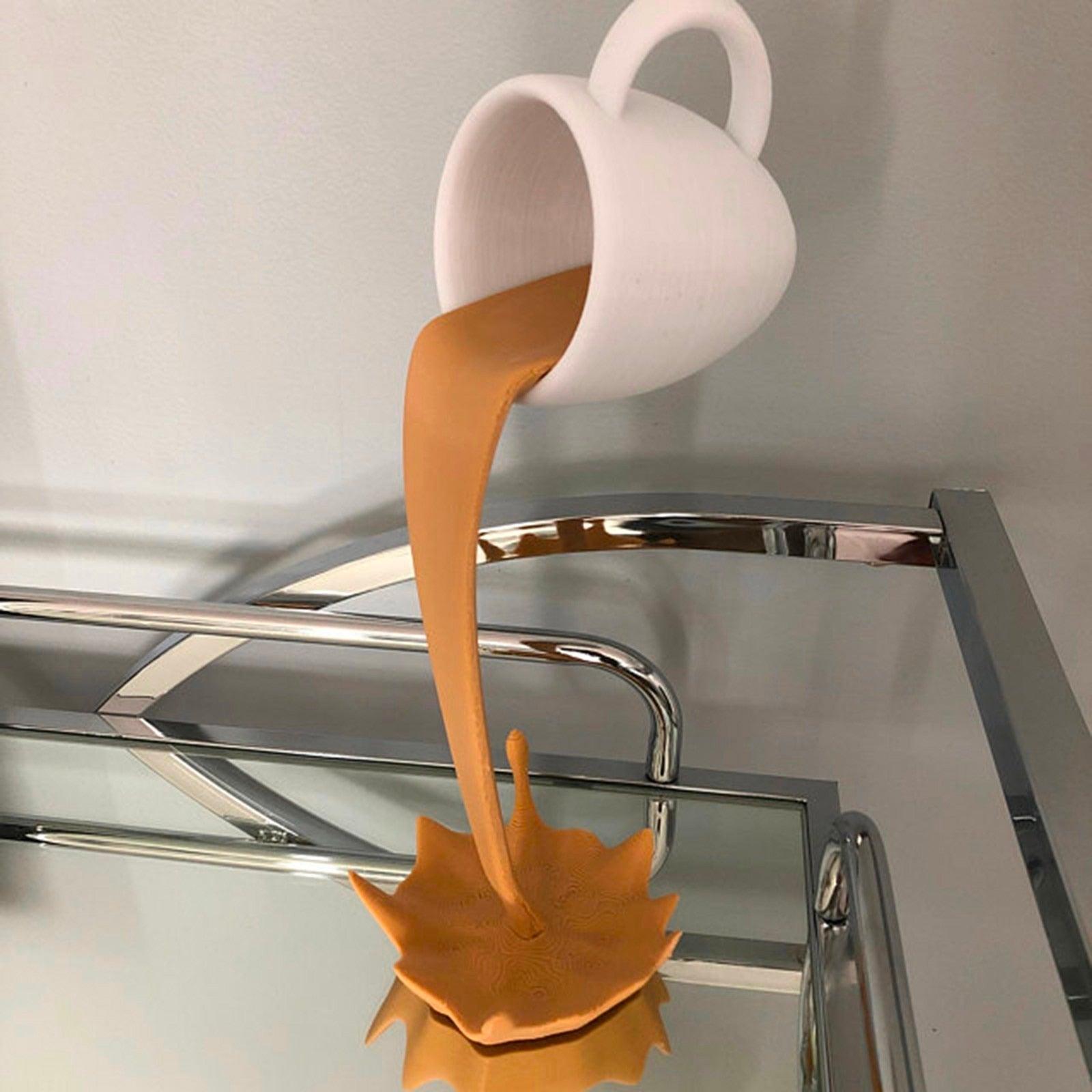 Floating Coffee Sculpture - Nova Gadget Store black