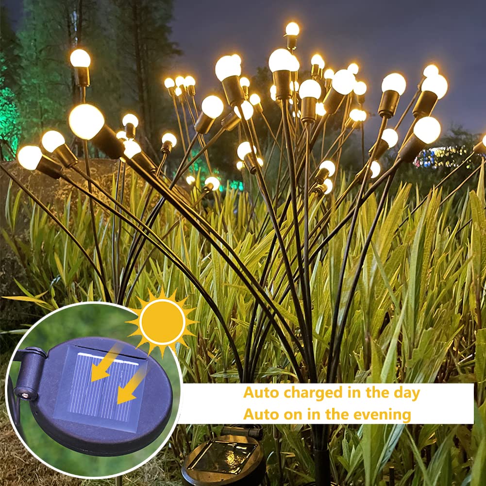 Solar firefly lights