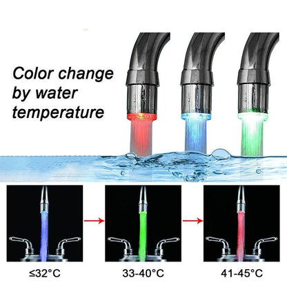 LED Faucet Changes Colors With Temperature