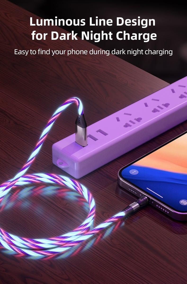 Light Flowing Charger - Nova Gadget Store Multi-Colored / Type-C