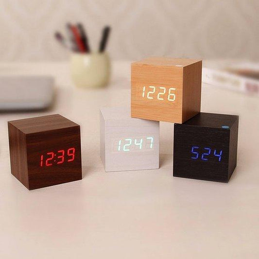 Modern Digital Wood Clock - Nova Gadget Store M