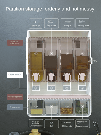 Kitchen Oil Dispenser Rack