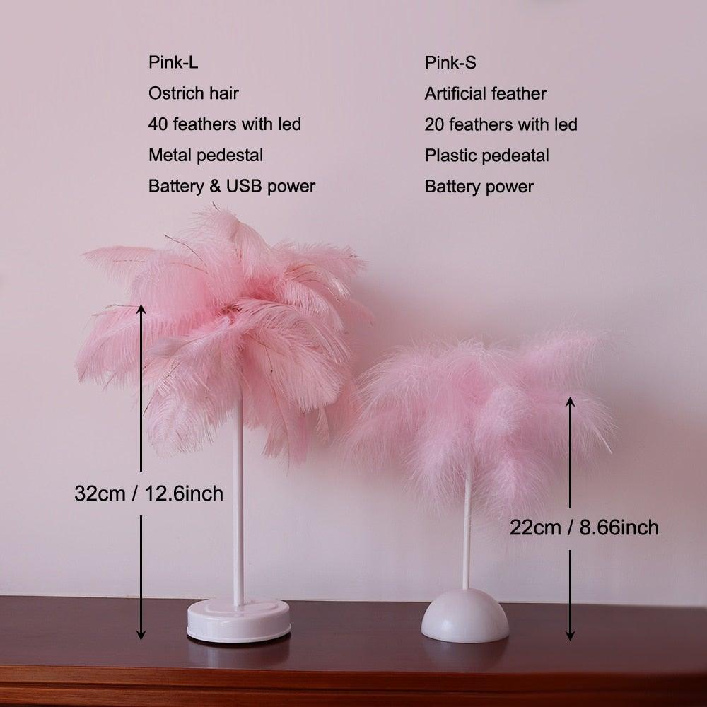 Novelty Feather Night Light