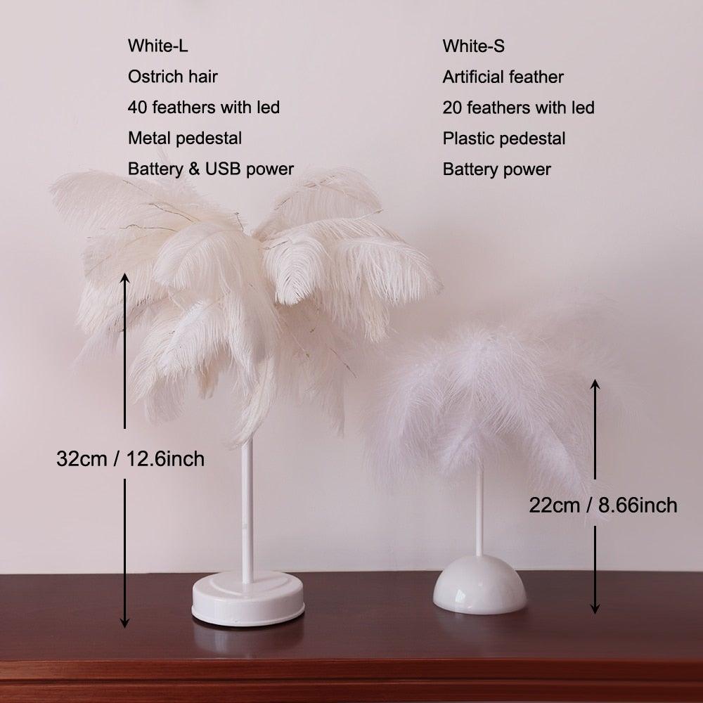 Novelty Feather Night Light