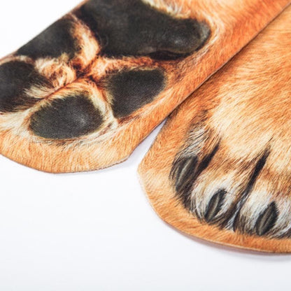 Calcetines con forma de patas de animales 