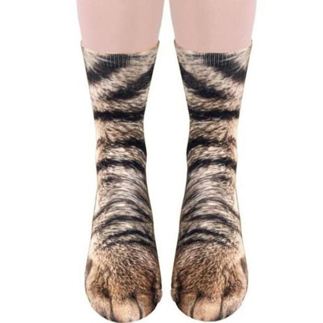 Calcetines con forma de patas de animales 