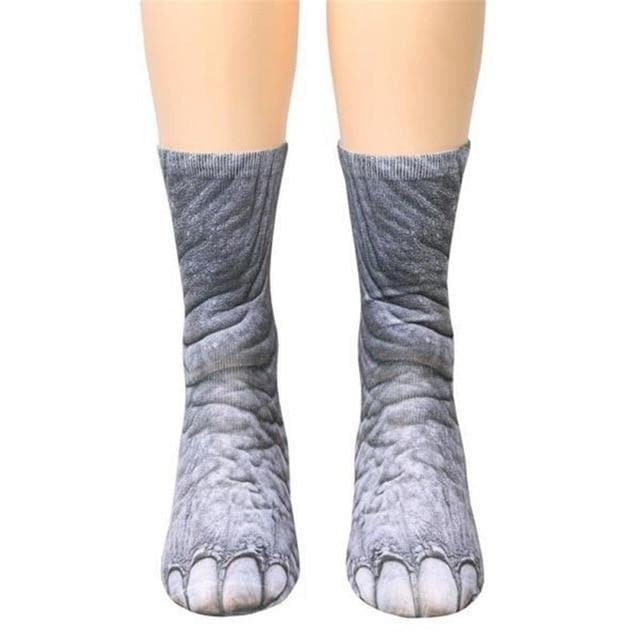 Calcetines con forma de patas de animales 