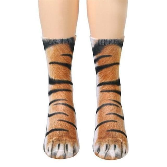 Calcetines con forma de patas de animales 