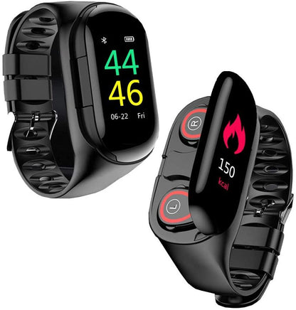 Smart Watch With Bluetooth Earphone