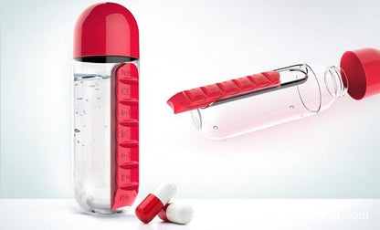 Vitamins Organizer Water Bottle