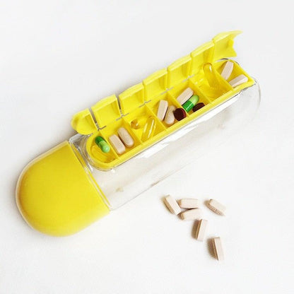 Vitamins Organizer Water Bottle