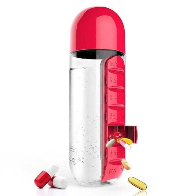 Vitamins Organizer Water Bottle