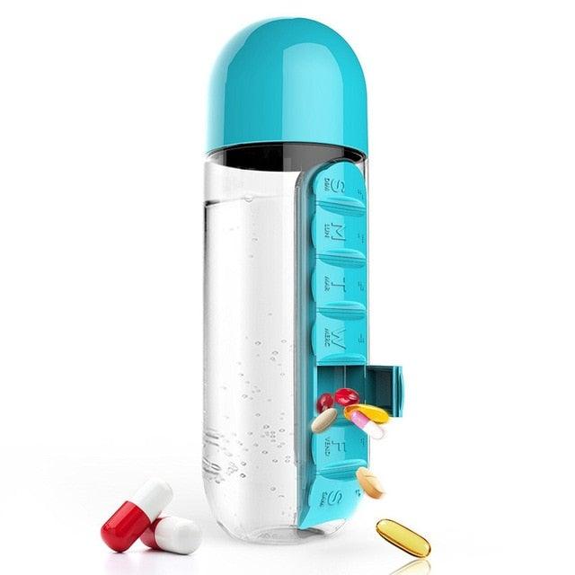 Vitamins Organizer Water Bottle