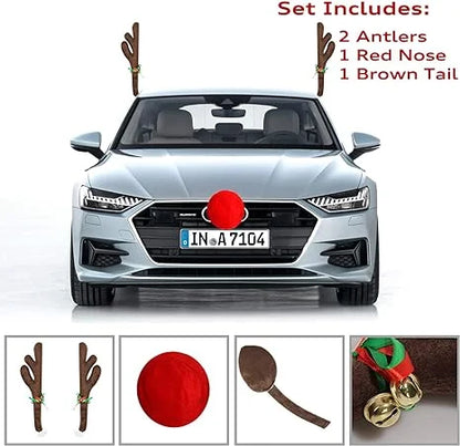 🎄2023-Christmas Hot Sale🎁Premium Reindeer Car Kit Antlers