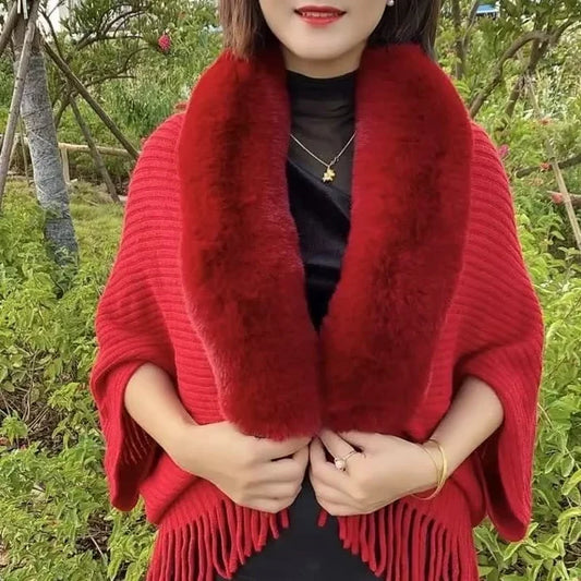 (Special Offer - 50% Off) Knitting Thick Women's Loose Shawl 💥Buy 2 Free Shipping💥