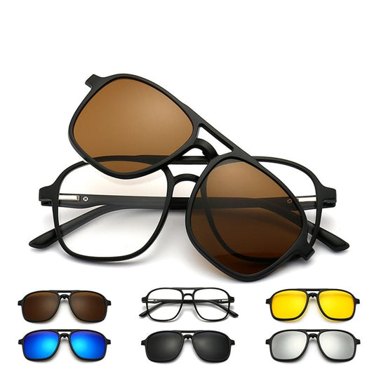 6 In 1 Polarized Sunglasses - HOW DO I BUY THIS Default Title
