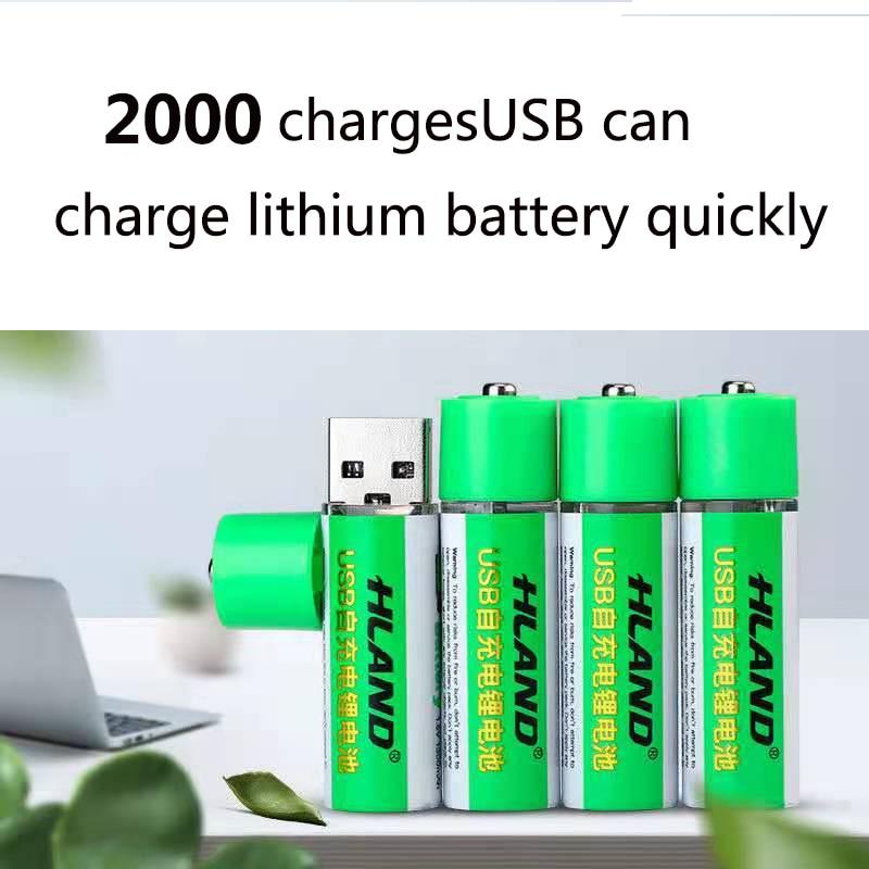 2pcs USB rechargeable battery