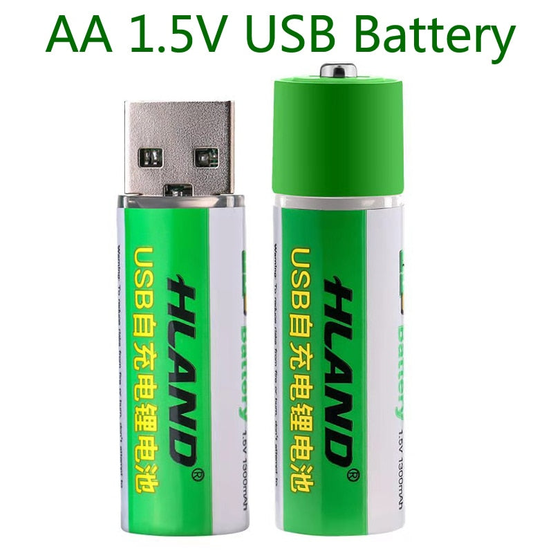 2pcs USB rechargeable battery