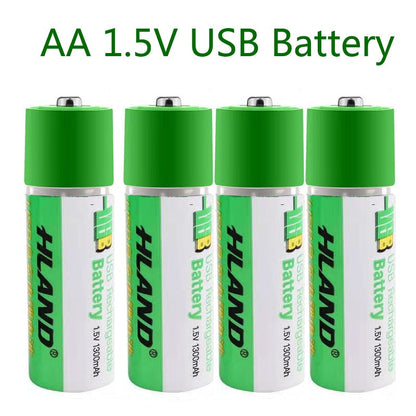 2pcs USB rechargeable battery