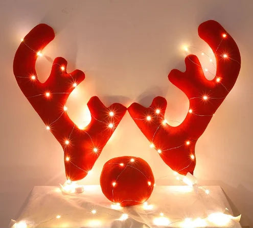 🎄2023-Christmas Hot Sale🎁Premium Reindeer Car Kit Antlers